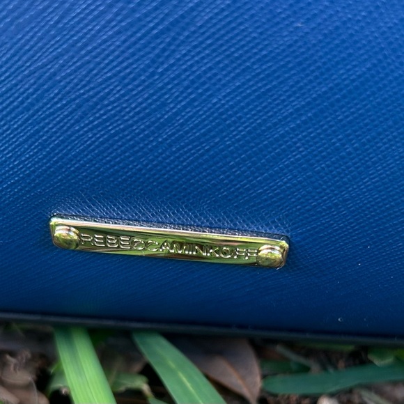 Rebecca Minkoff Blue Tote Bag with Scarf Accent - Picture 7 of 11